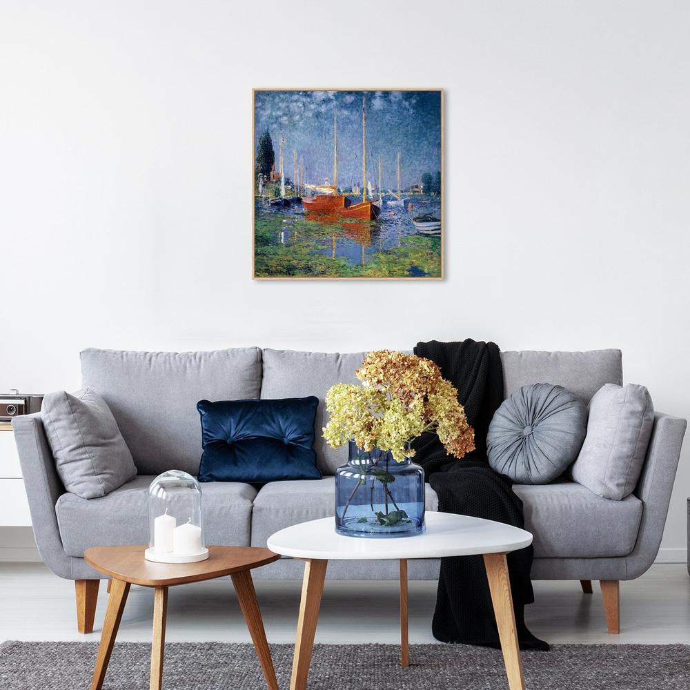 Argenteuil, Red Boats, By Monet - Image 4