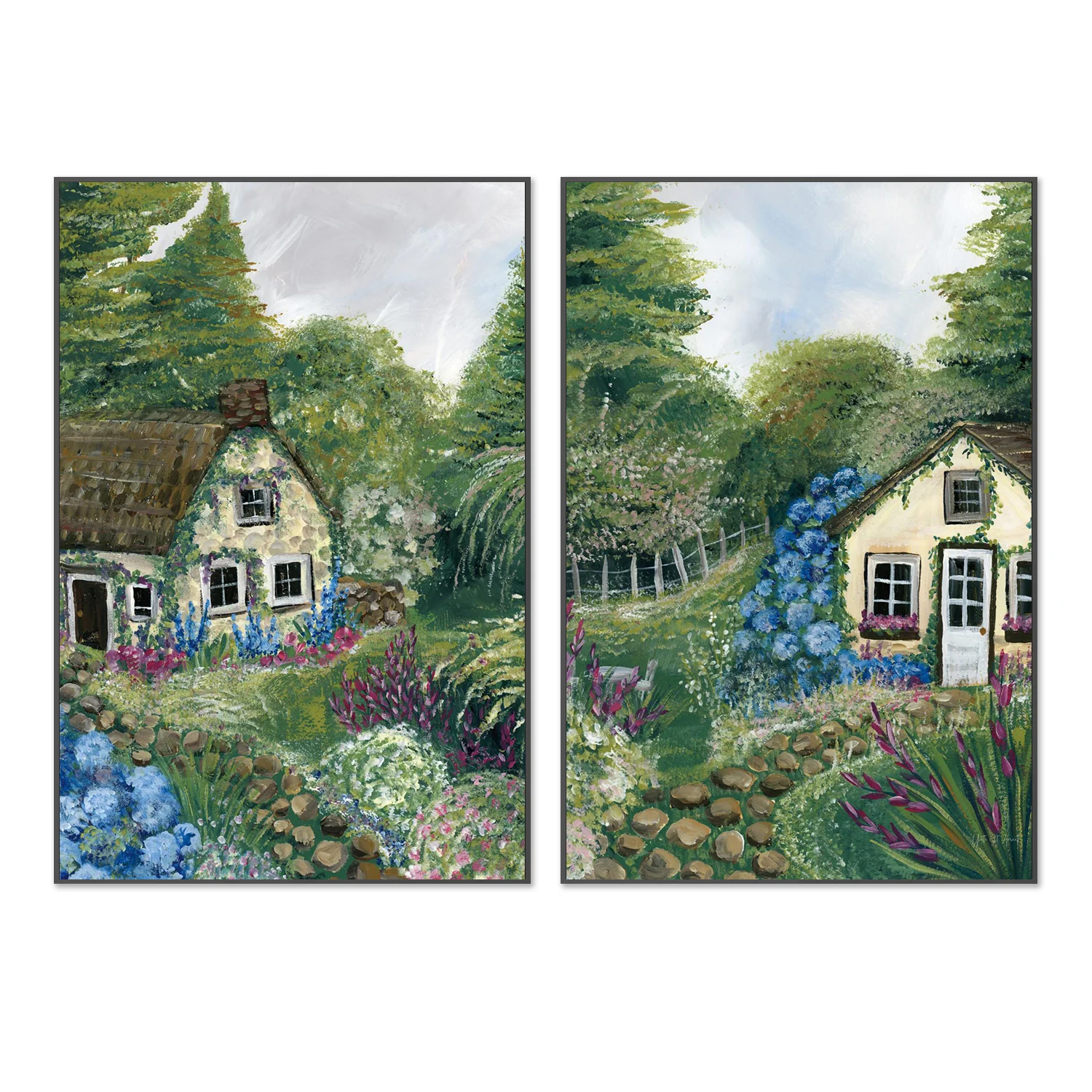 Country Cottage, Style C & D, Set Of 2 - Image 3