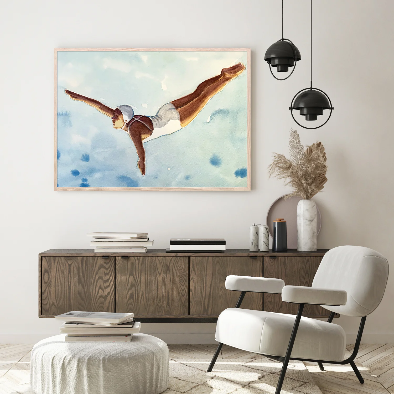 Diver in Aqua Sky - Image 8