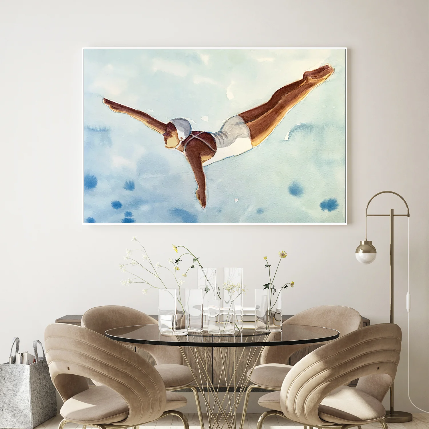 Diver in Aqua Sky - Image 9