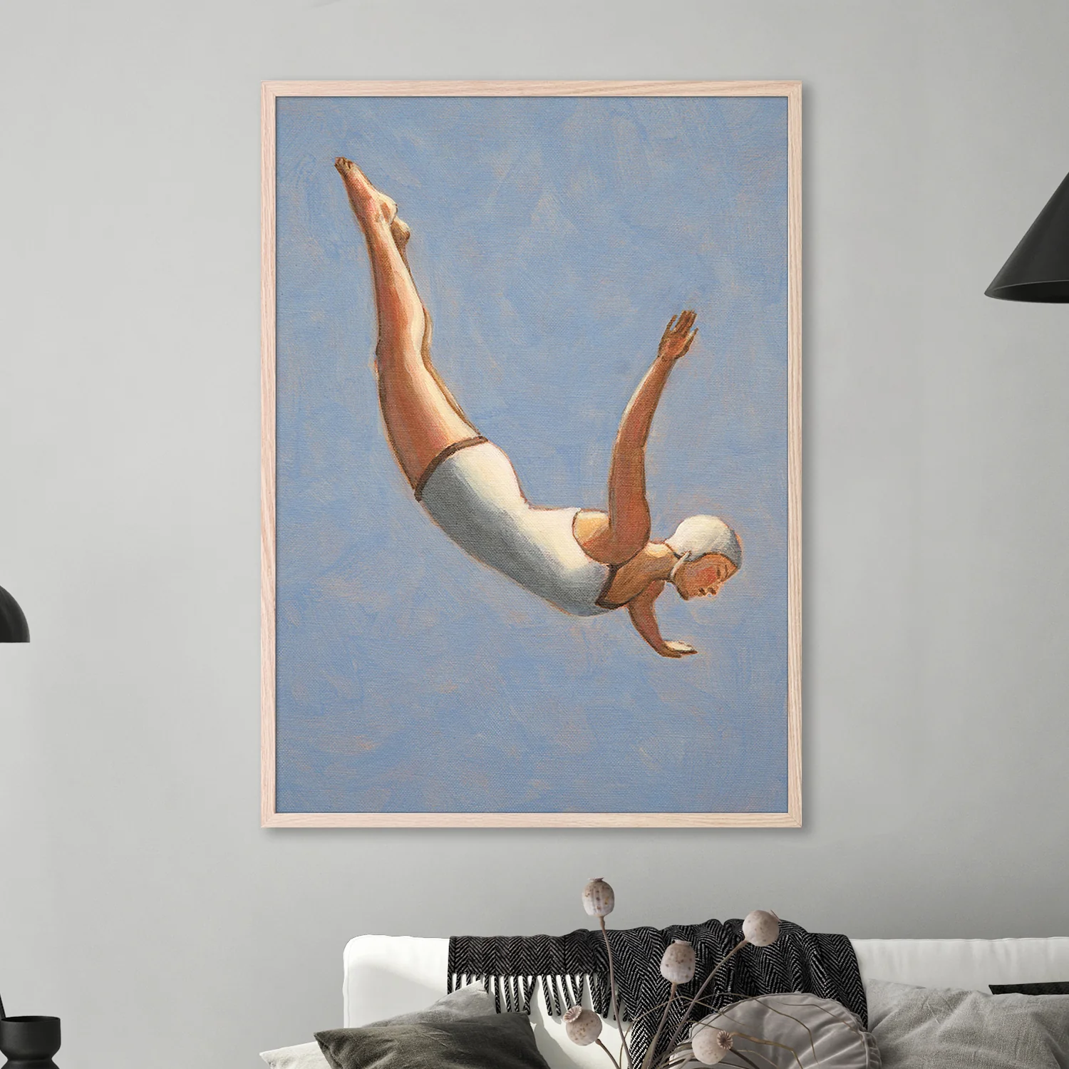 Diver in Blue-Grey Sky - Image 7