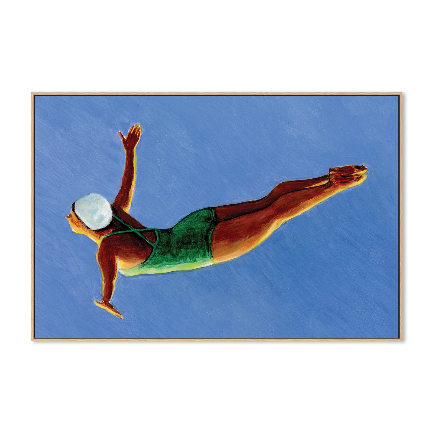 Diver in Green Swimsuit - Image 4