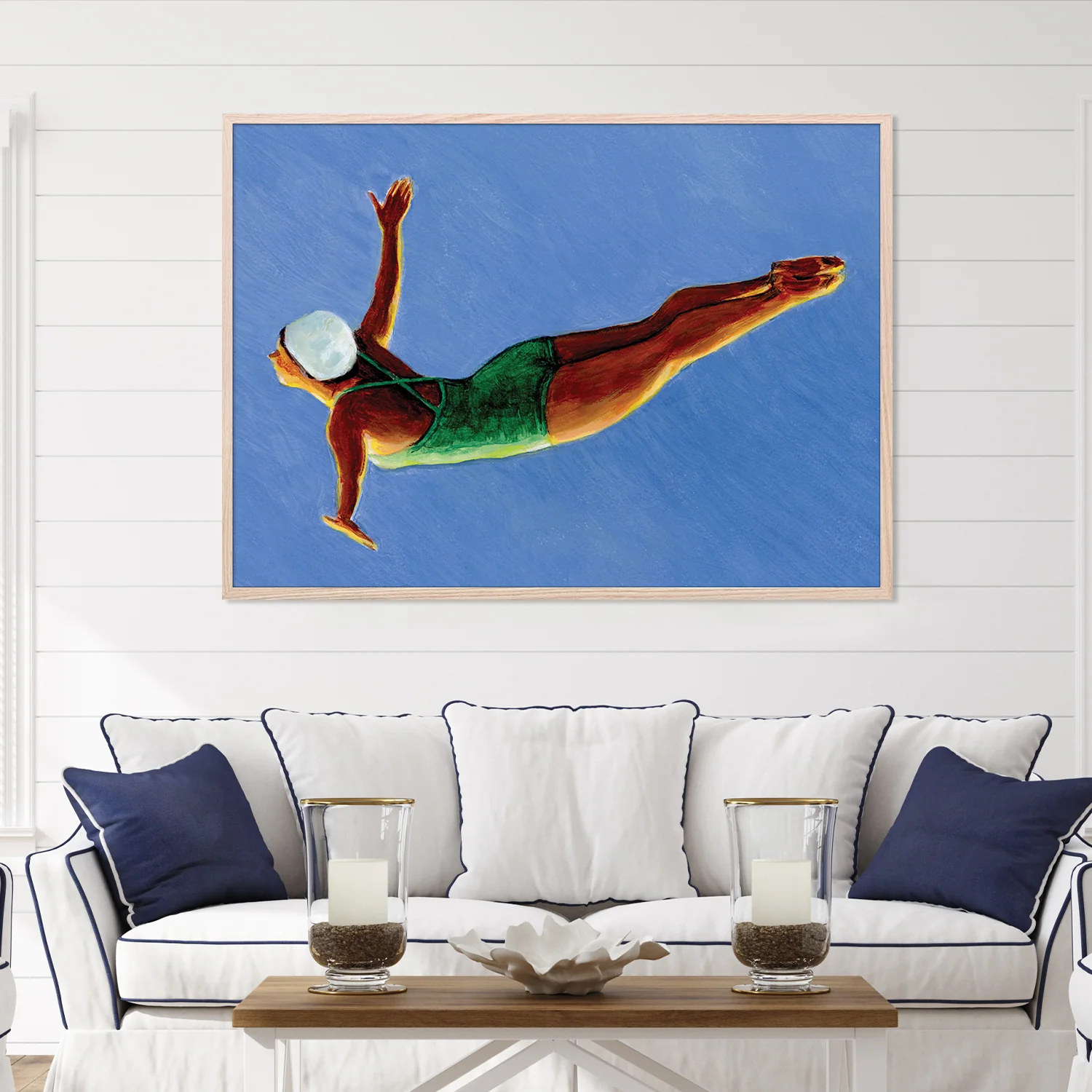 Diver in Green Swimsuit - Image 7