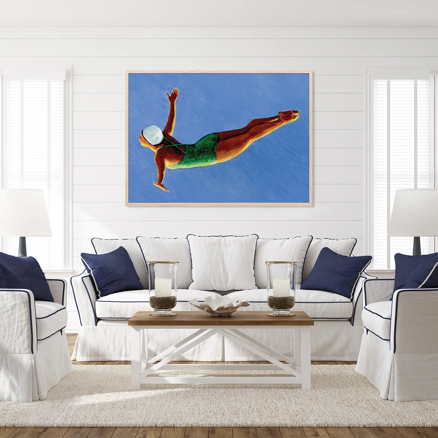 Diver in Green Swimsuit - Image 8