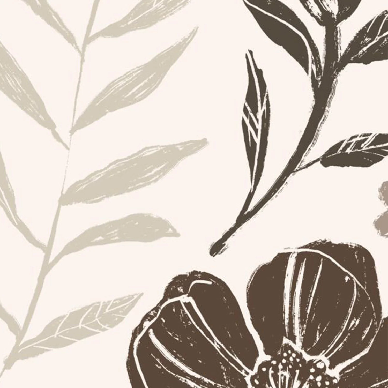 Flower Feast, Brown v2, Style A & B, Set Of 2 - Image 14