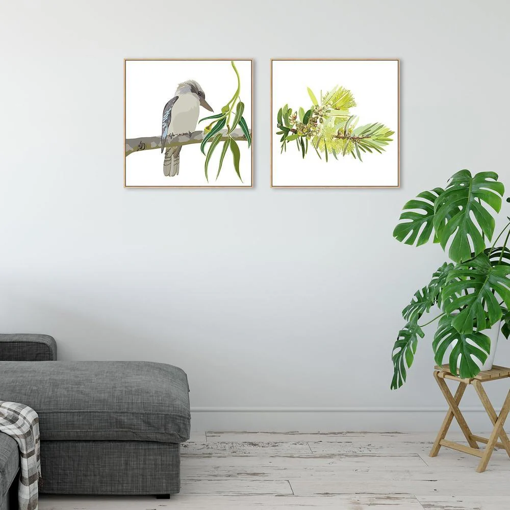 Kookaburra And Eucalyptus, Set Of 2 - Image 4