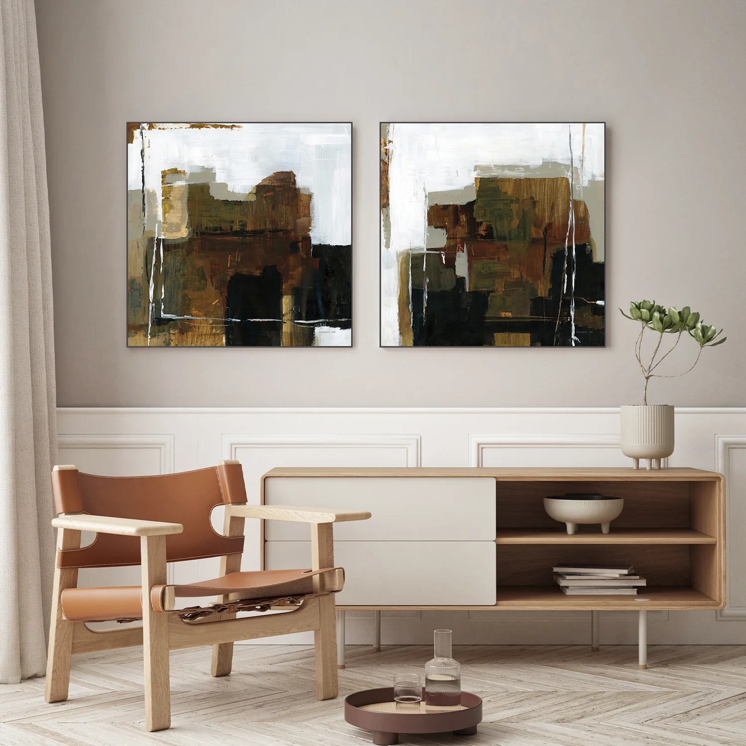 Natural Abstract, Style A & B, Set Of 2 - Image 9