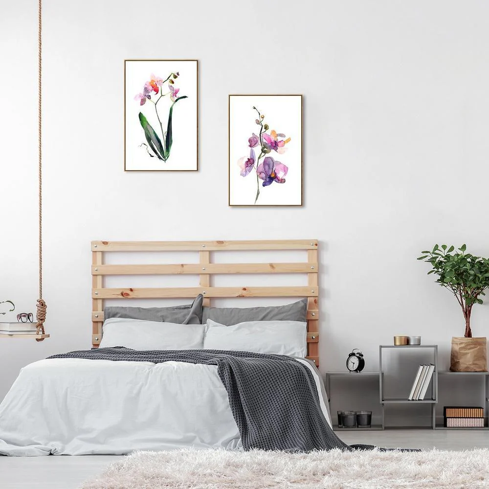Orchid Painting, Watercolour Style, Set Of 2 - Image 5