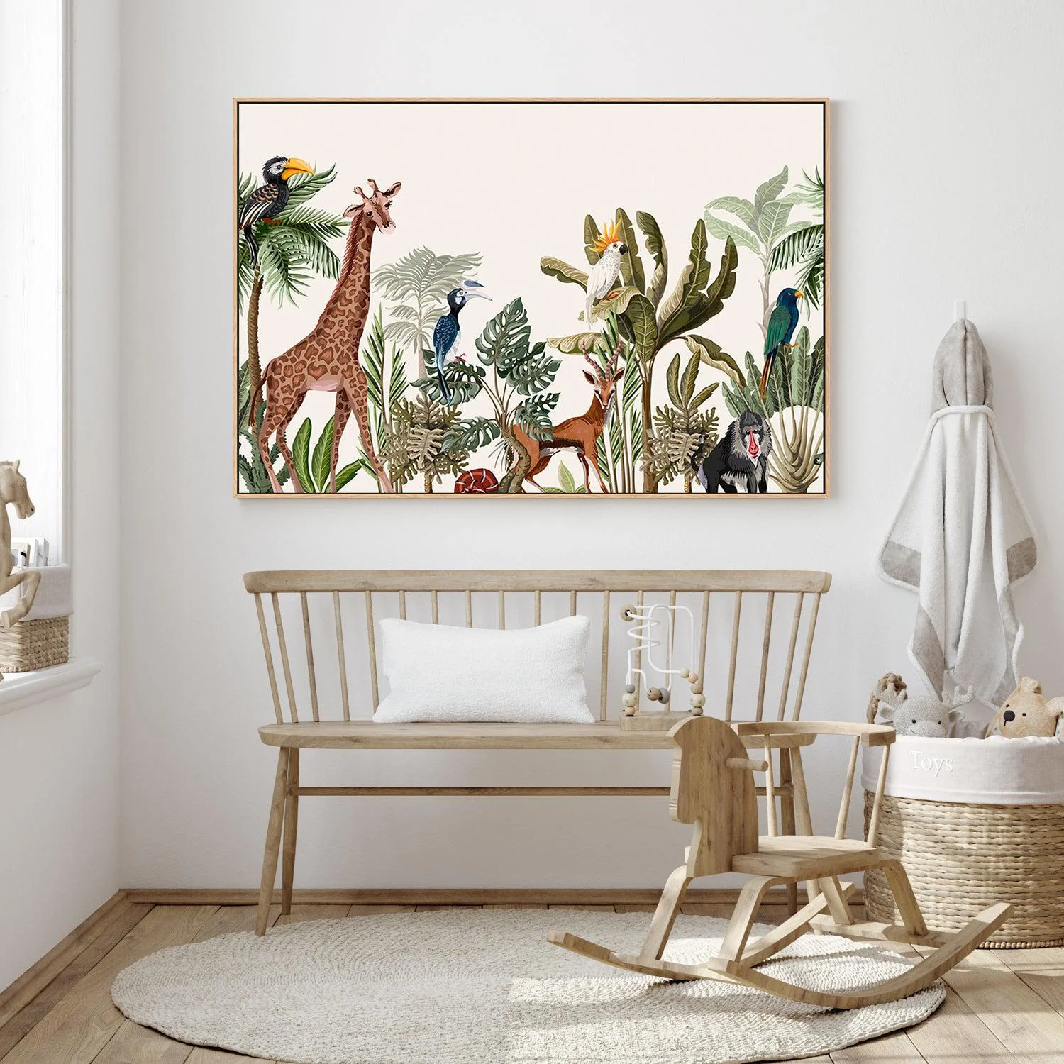 Palm, Banana And Jungle Animals, Vintage Style - Image 5