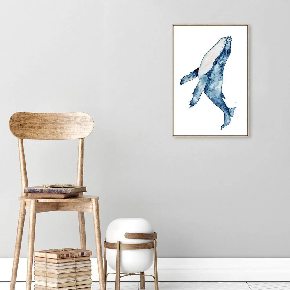 Sealife Watercolor Painting, Whale - Image 4