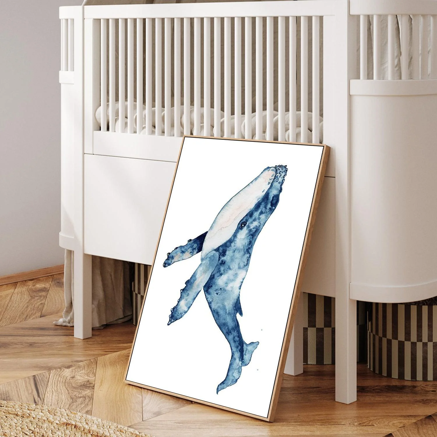 Sealife Watercolor Painting, Whale - Image 5