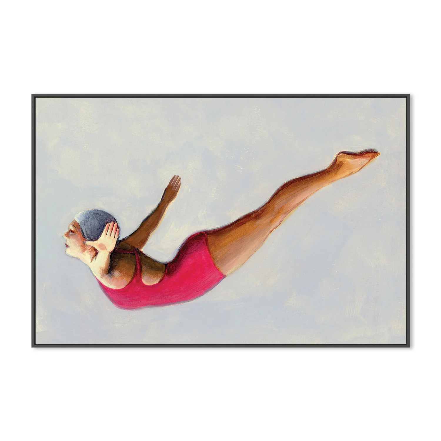 Swan Dive in Red Swimsuit - Image 3