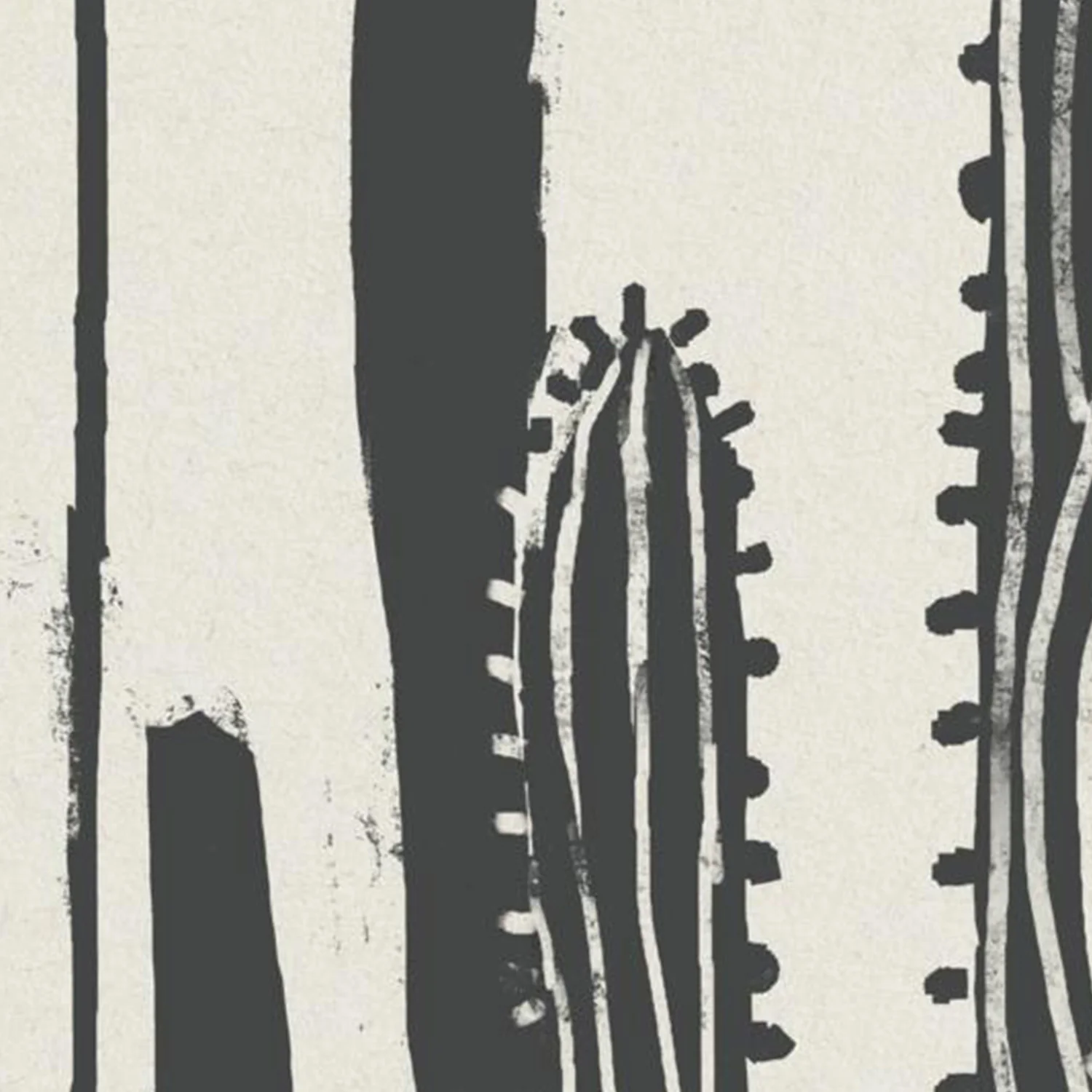 Woodcut Cactus, Style A & B, Set Of 2 - Image 12