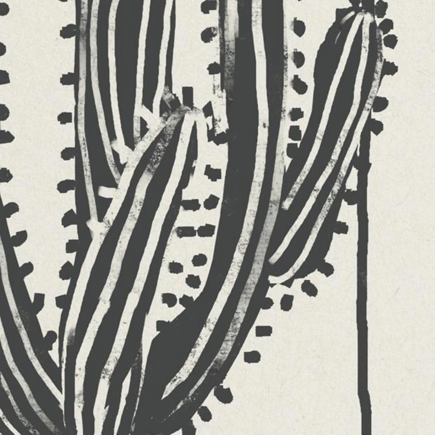 Woodcut Cactus, Style A & B, Set Of 2 - Image 15